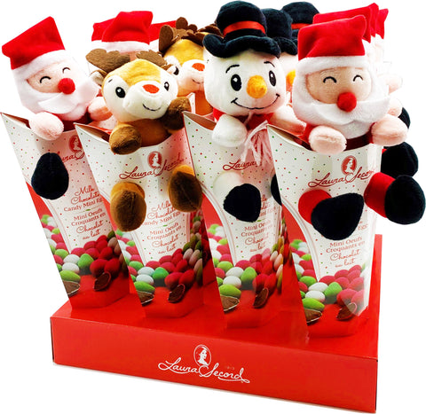 Peluche Noel + mini oeufs chocolat L.S.