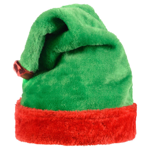 Tuque de lutin (elf) verte et rouge