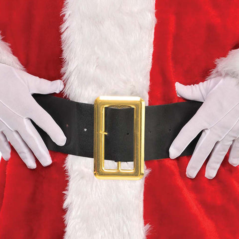 Gants de Père Noël en coton blanc