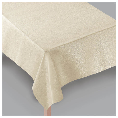 Metallic Tablecloth, 60" x 104" - Beige