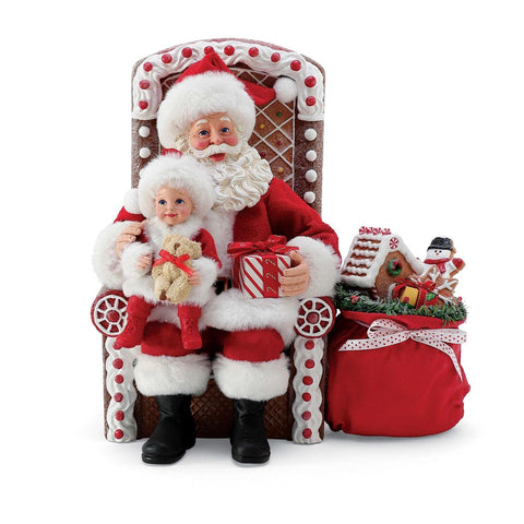 Père Noël - Chaise en pain d’épice