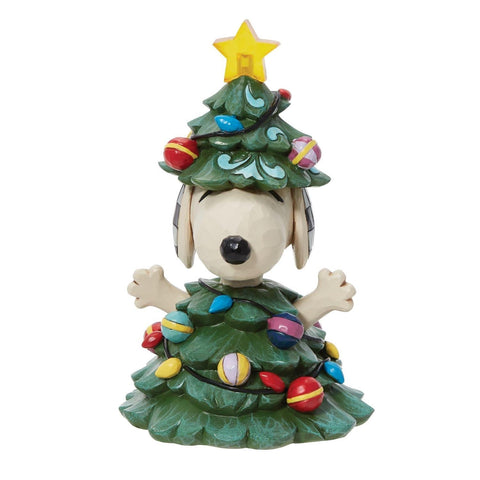 Ornement Snoopy dans un sapin de Noël