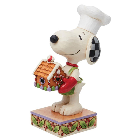 Figurine collection - Snoopy avec maison en pain épice