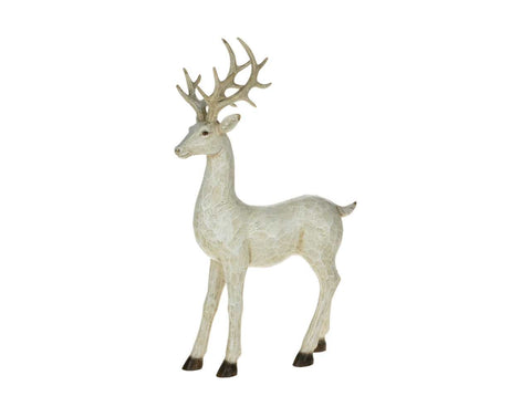 Cerf debout blanc (17")