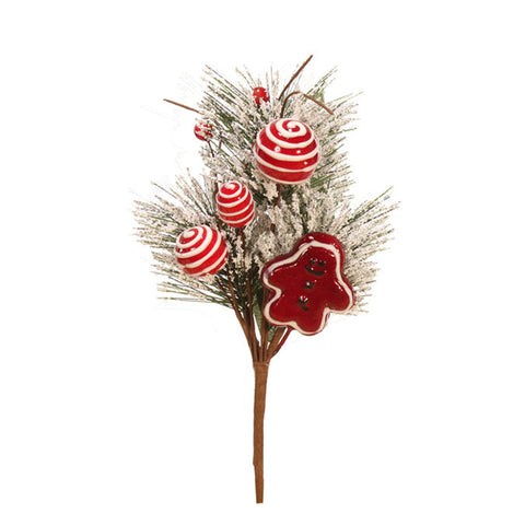 Tige de pin décoré avec bonbons (25,4 cm)