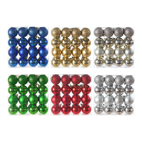 Boules brillantes (50 mm) (32/pqt)