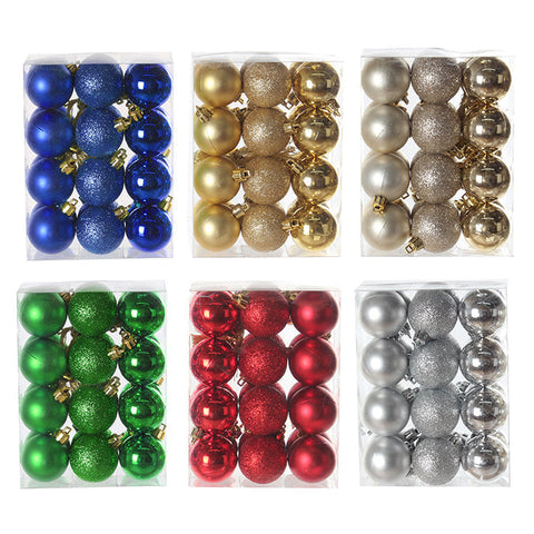 Boules brillantes (40 mm) (24/pqt)